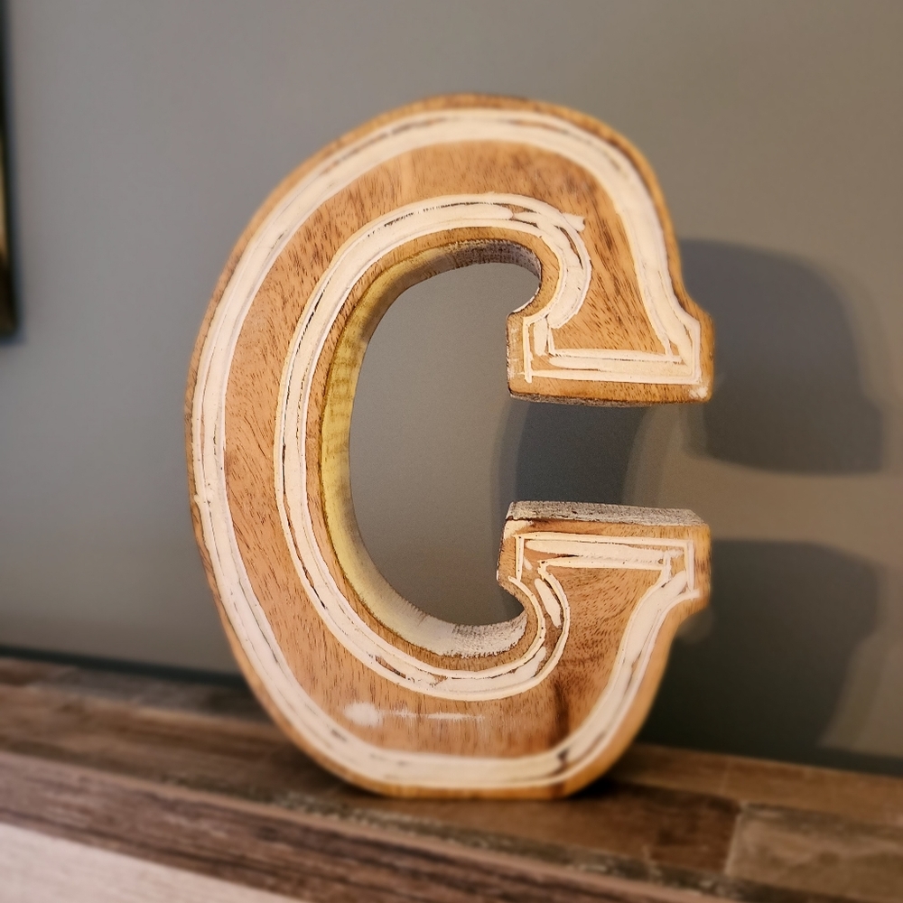 Wooden letter